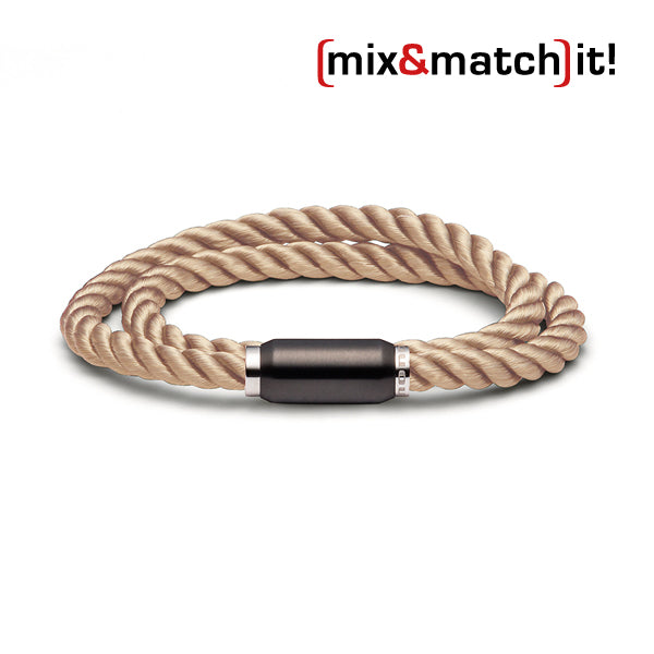 (mix&match)it! Armband, Seide, coffee