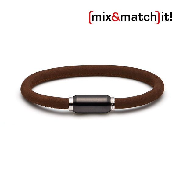 (mix&match)it! Armband, Leder, schwarz