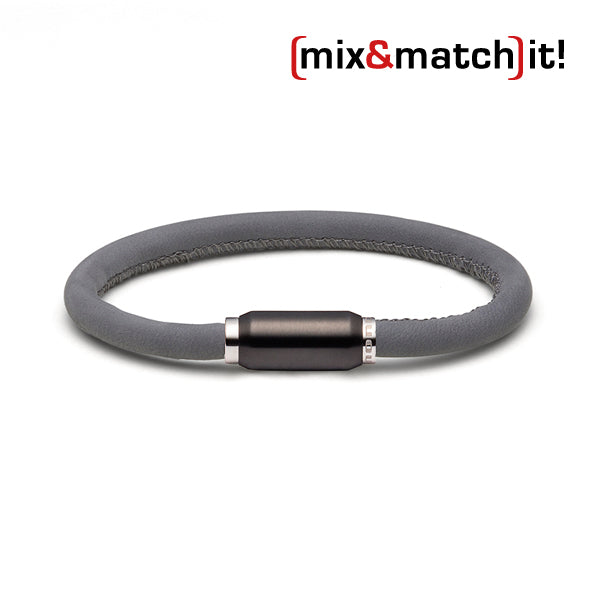 (mix&match)it! Armband, Leder, schwarz