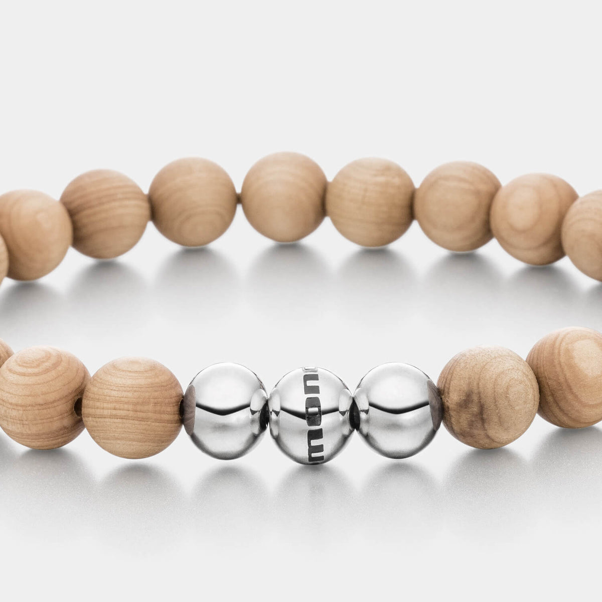Power of 3! big Armband „Innere Wärme“, Ahornholz