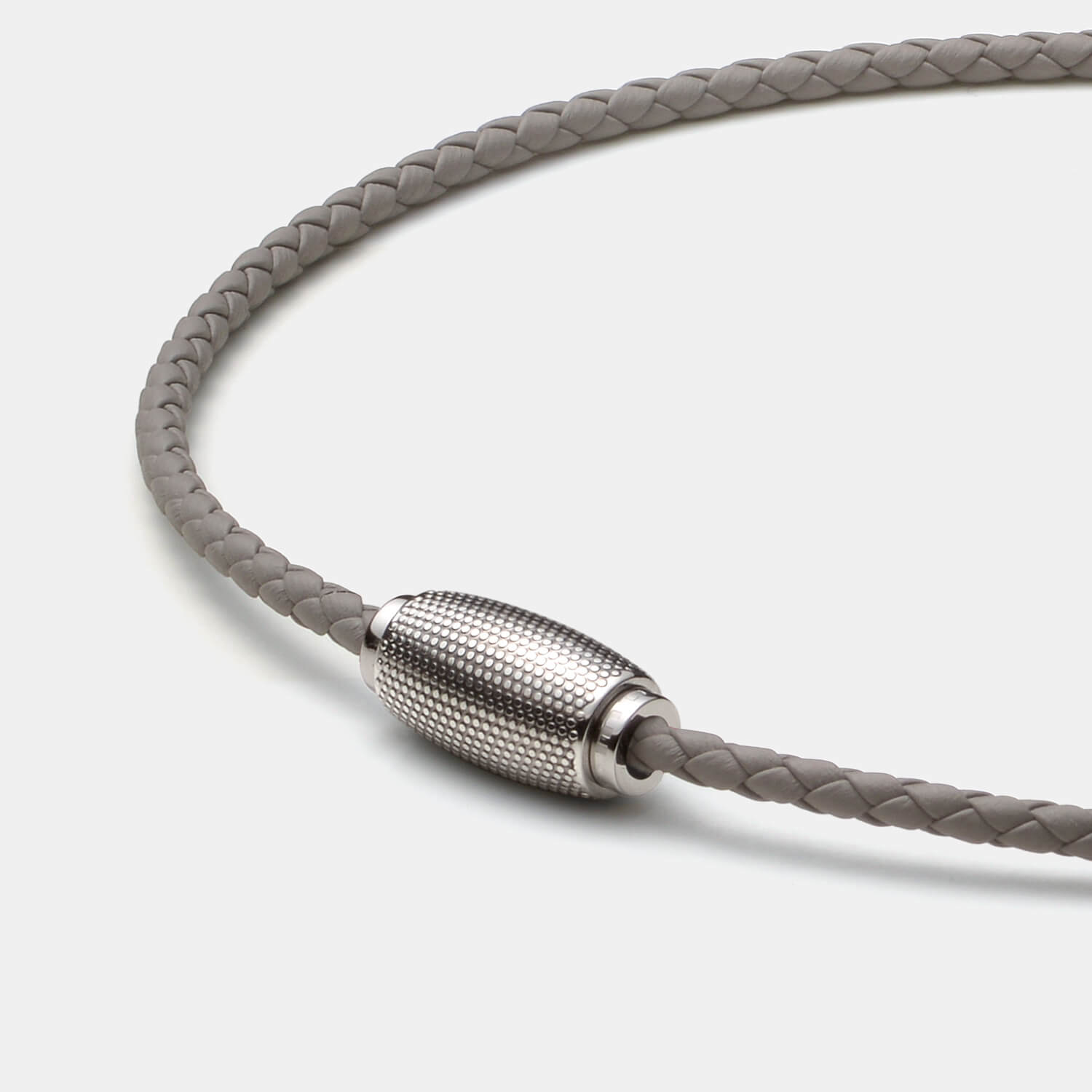 Business Rocker Kette, Leder, grau