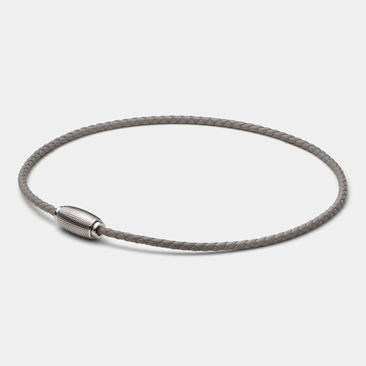 Business Rocker Kette, Leder, grau