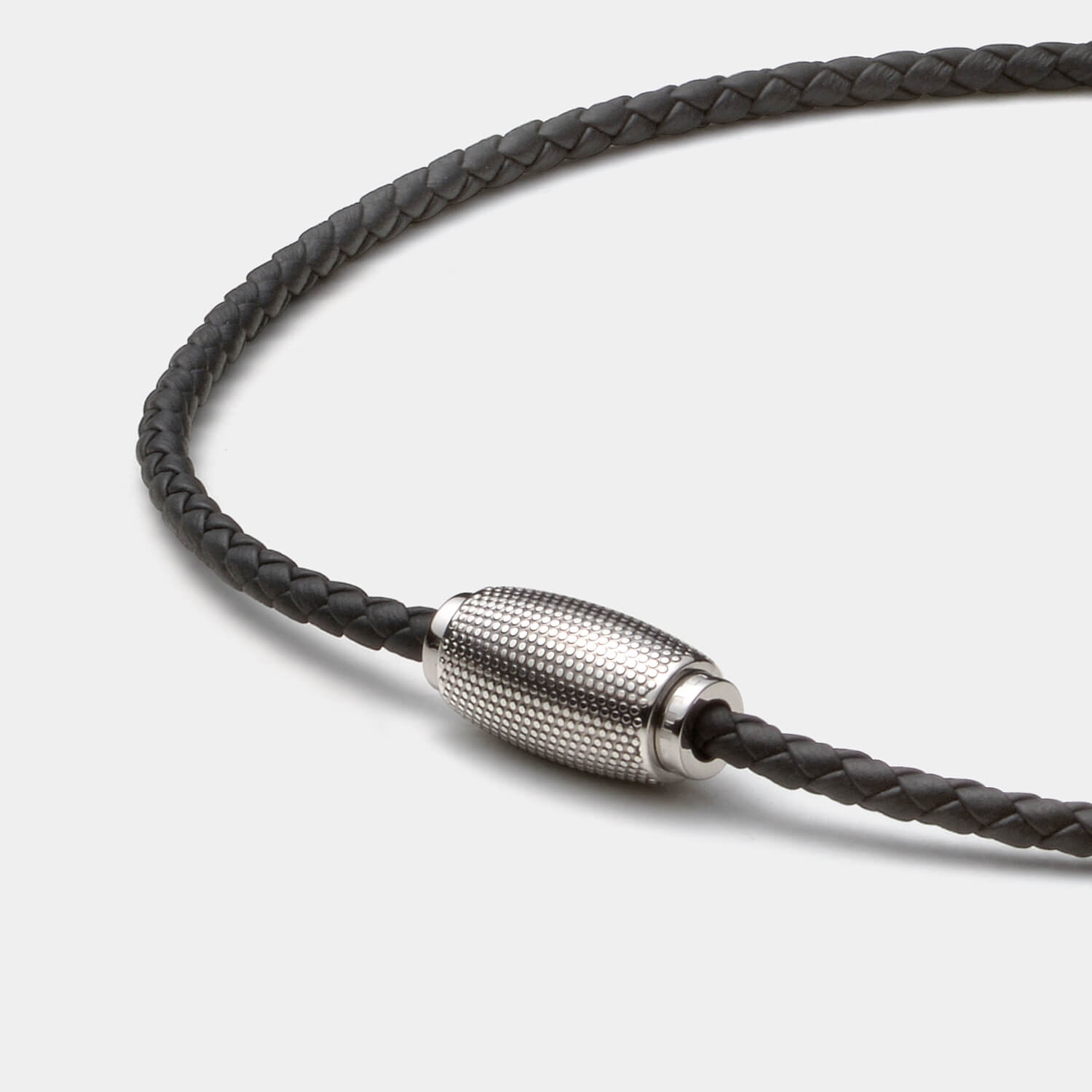 Business Rocker Kette, Leder, schwarz