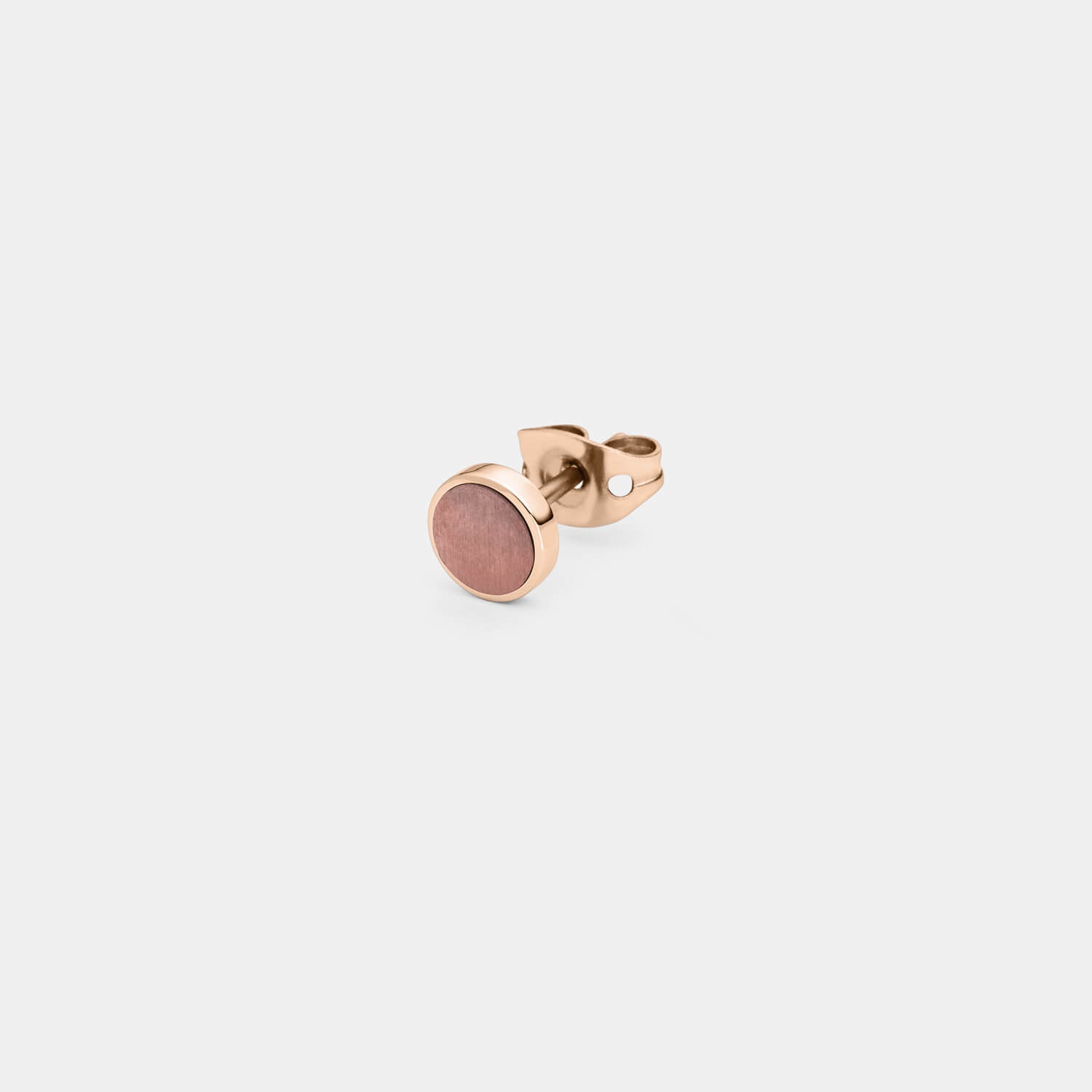 Kleiner, rosé Orbis Ohrstecker (Stück)