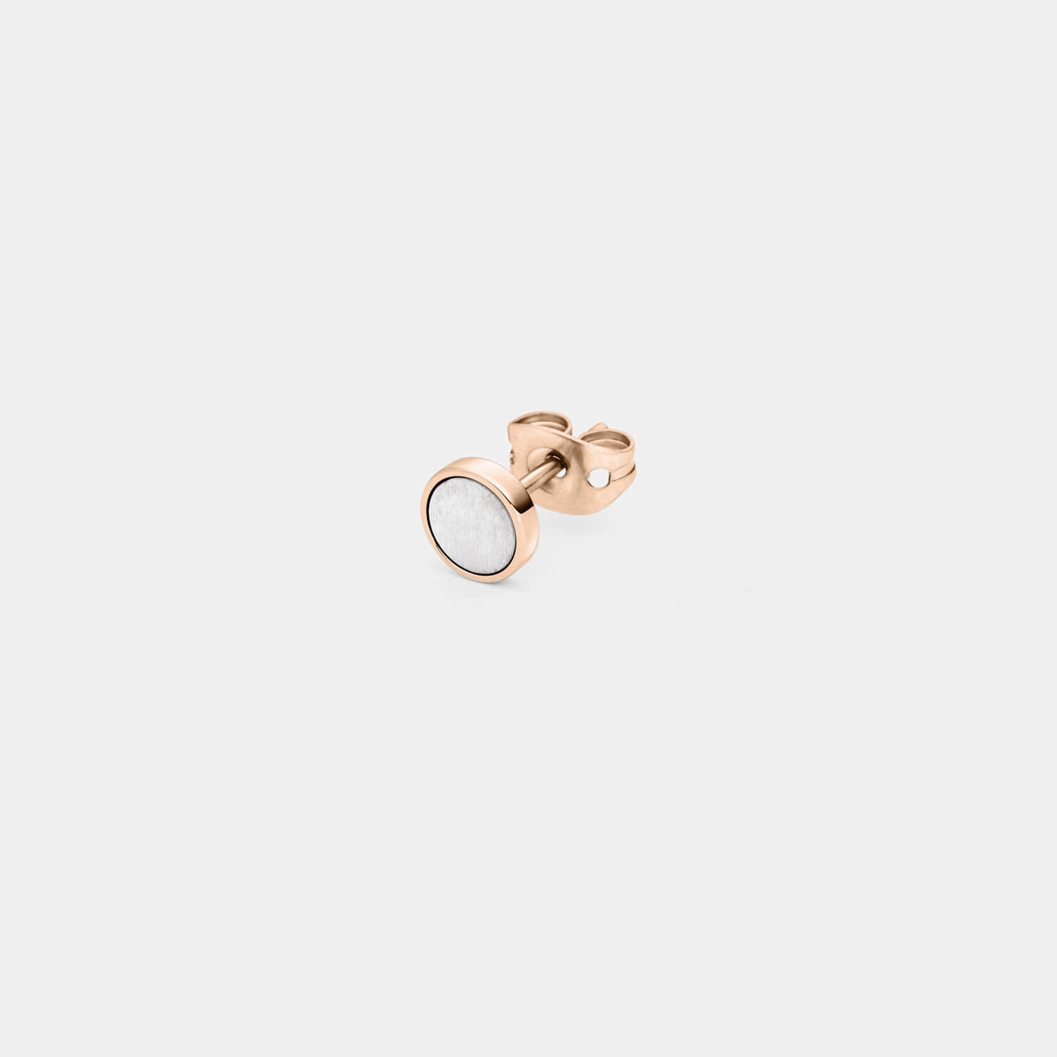 Kleiner, rosé Orbis Ohrstecker (Stück)