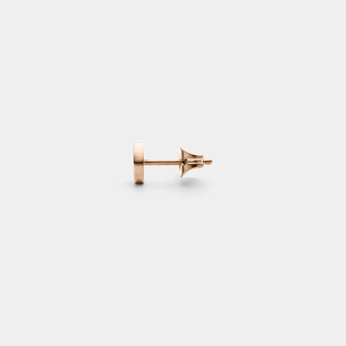 Kleiner, rosé Orbis Ohrstecker (Stück)