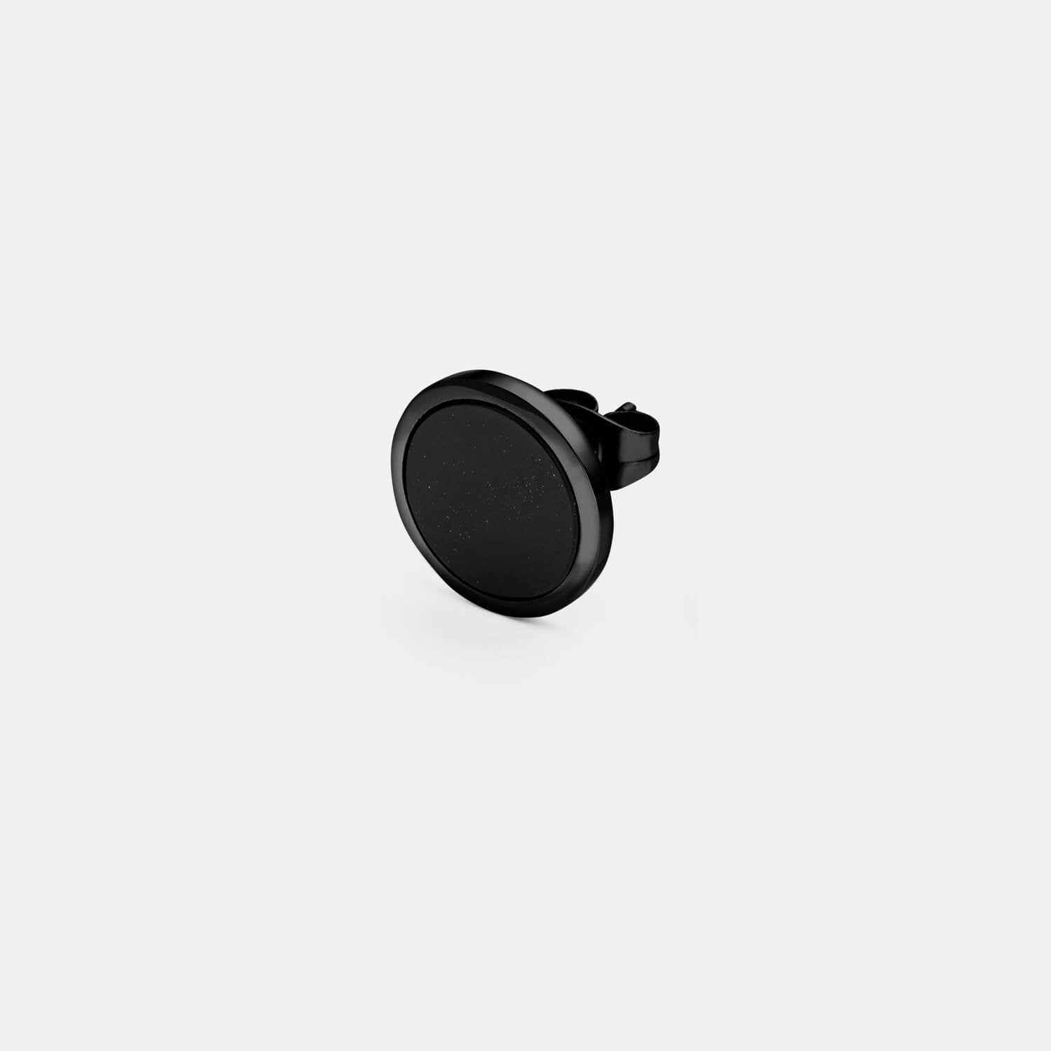 Schwarzer Orbis Ohrstecker (Stück)