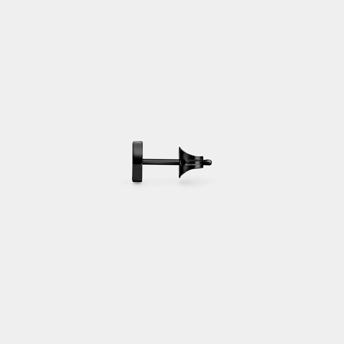 Kleiner, schwarzer Orbis Ohrstecker (Stück)