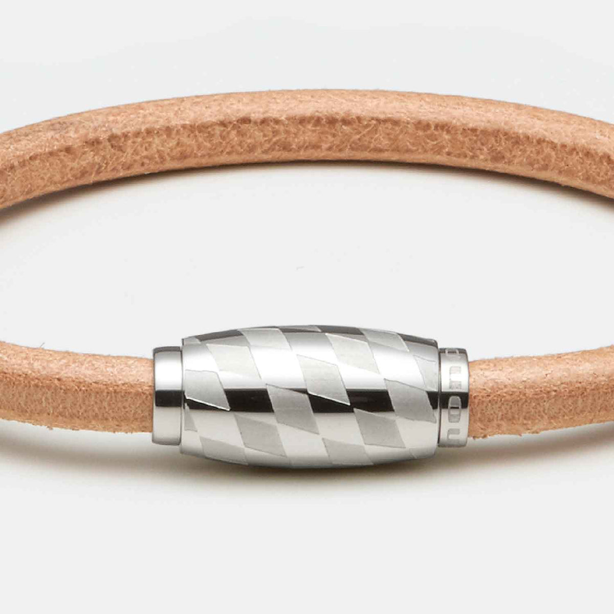 Trachten-Lederarmband, beige