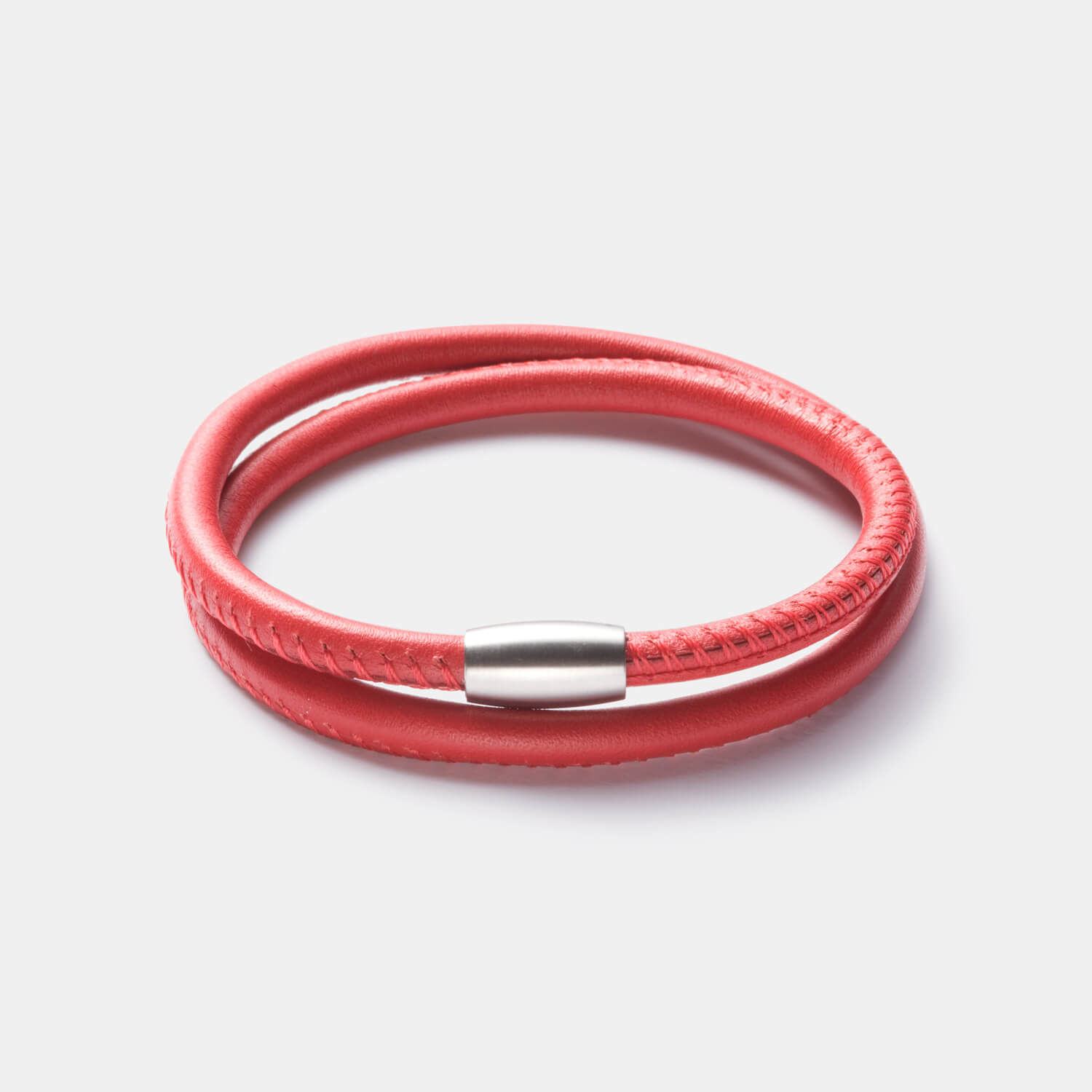 Friends Armband, Leder, rot