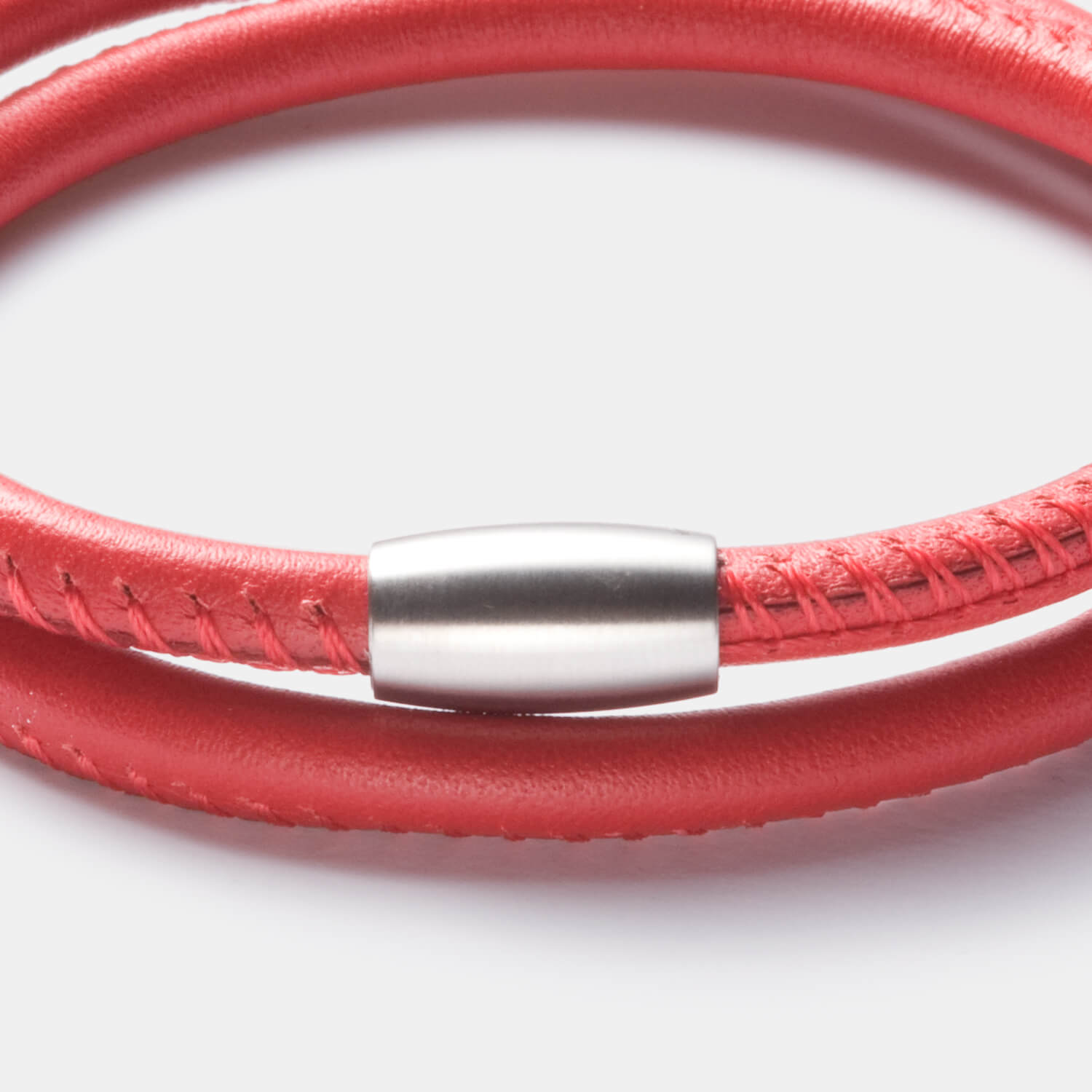 Friends Armband, Leder, rot