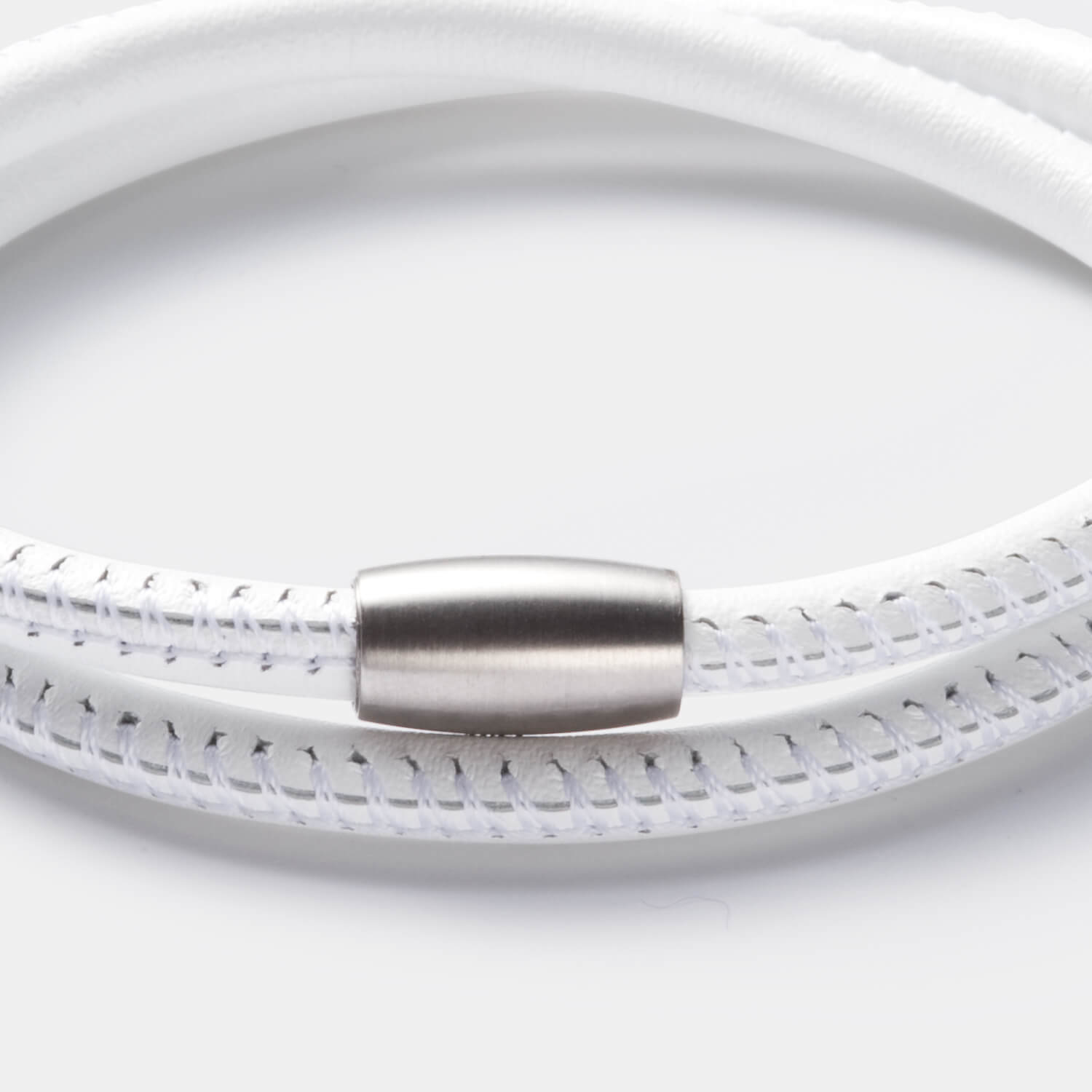 Friends Armband, Leder, weiß