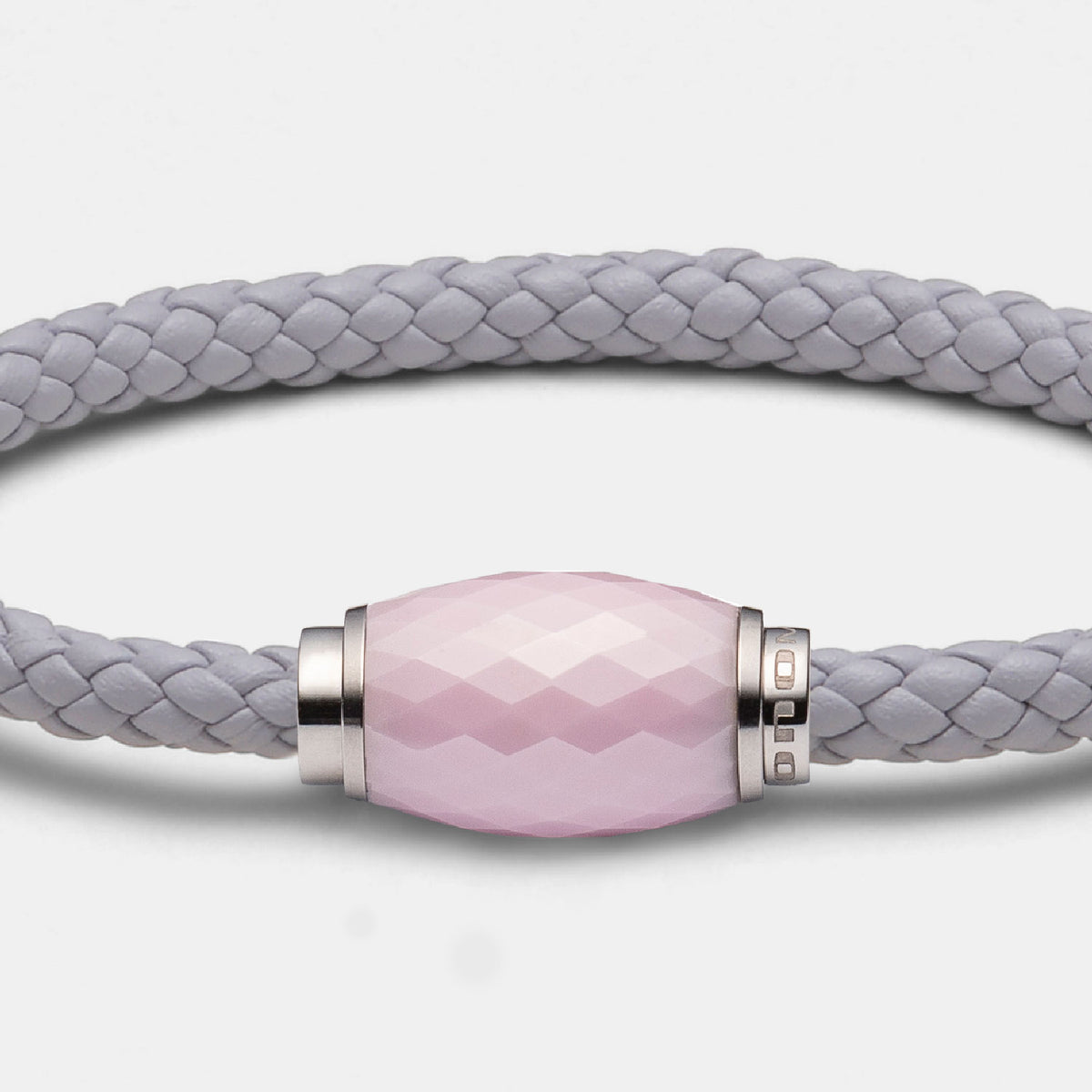 Darmen Armband, Leder, grau