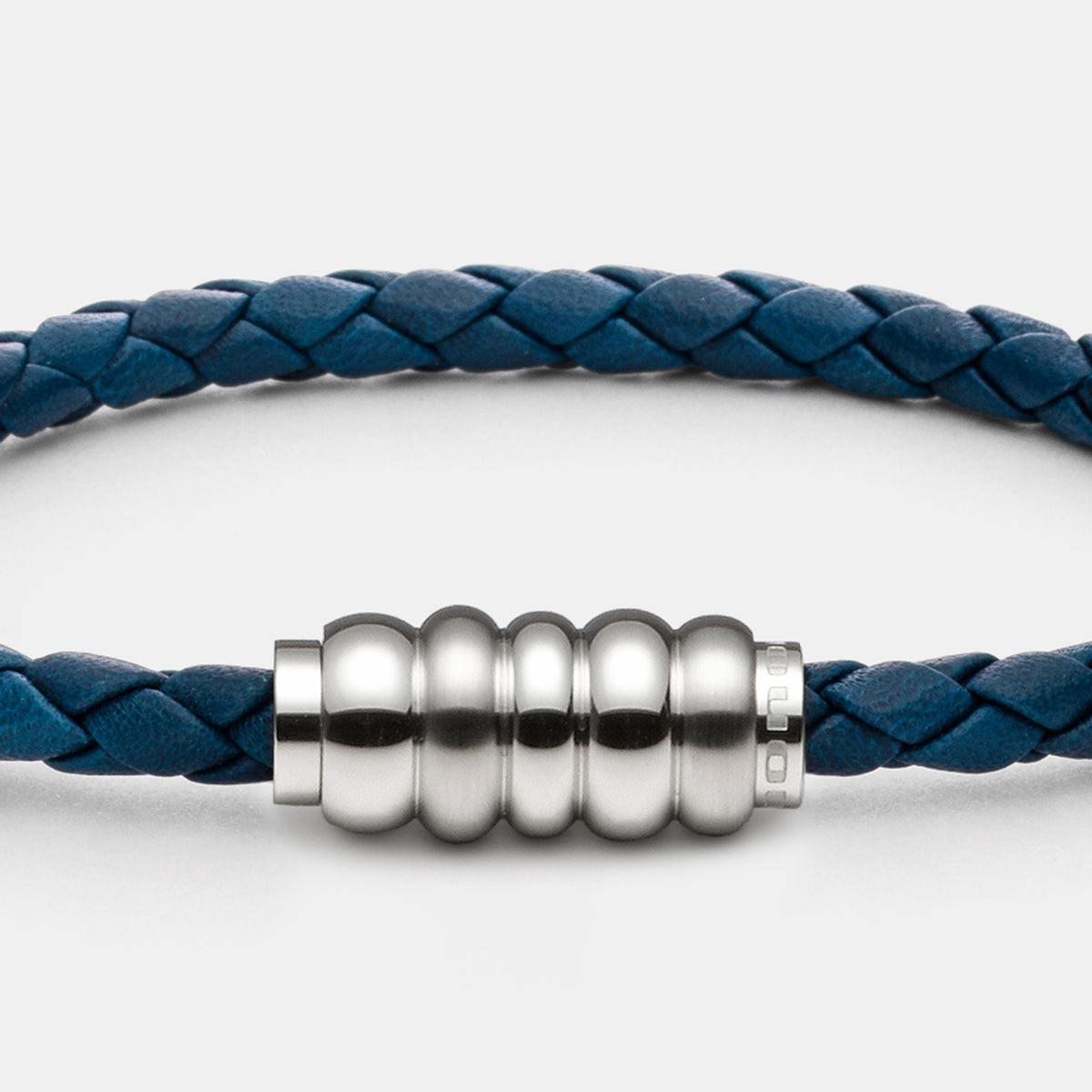 Armband, Leder, blau