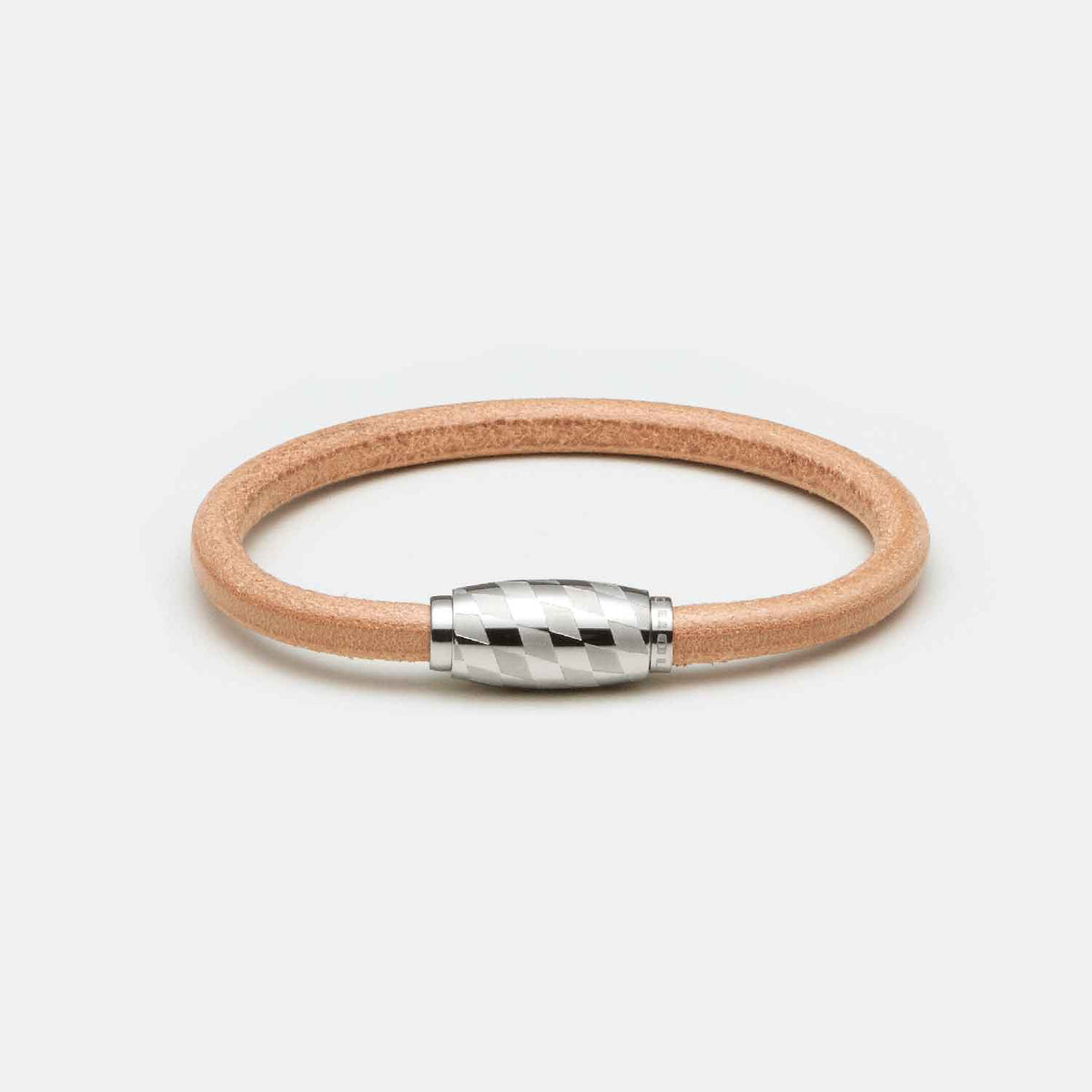 Trachten-Lederarmband, beige